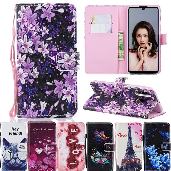 

leather wallet case for huawei p30 p20 lite p smart y5 y6 prime 2018 y7 2019 honor 8a 8c 7c 7a pro 10 lite funda silicone cover