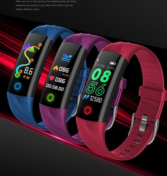

s5 smart watch fitness tracker healthy heart rate monitor step information push smart alert bracelet