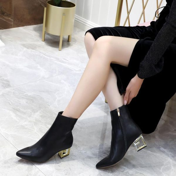 

2020z autumn new retro british wind martin boots women, fashion thick with the boots, the original box delivery, size: 36-40