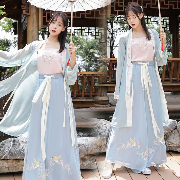 

new improved women's daily han pants suit clothing han elements chinese style long hat strap improved song pants suit, Black;red