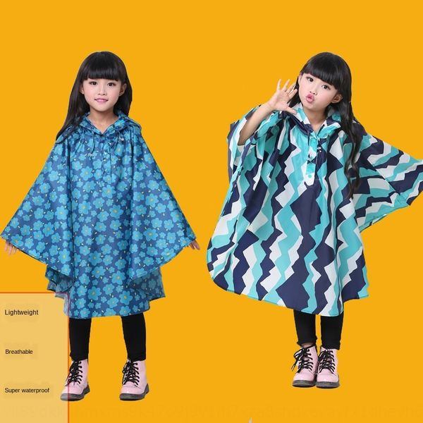

6pgpj children's rain boy with schoolbag pupil light cloak style poncho female conjoined schoolbag cloak coat korean children's wa, Red;brown