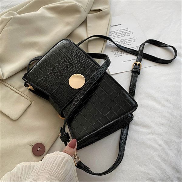 

fashion bags women bags texture pu pattern lock bag fashion badge chain one-shoulder diagonal designer tote bag crossbody, Black;red