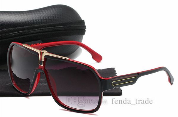

with zipper cases new summer brand designer sunglasses women men vintage fashion driving mirror sun glasses for female metal frame uv400, White;black