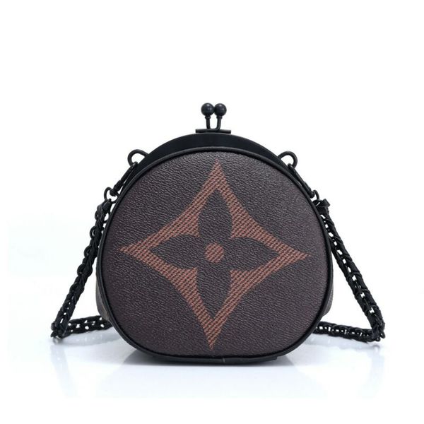 

womens round cake mini wave bag female messenger bags classic style round cake package brown leather handbags small bag shoulder bag type2
