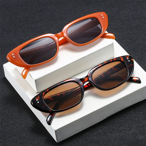 

fashion cool sunglasses women vintage cat eye eyeglasses female retro small frame uv400 eyewear ladies glasses shades, White;black