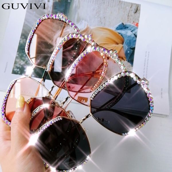 

diamond rhinestone sunglasses women men luxury crystal clear lens oversized frame square sun glasses vintage shades, White;black