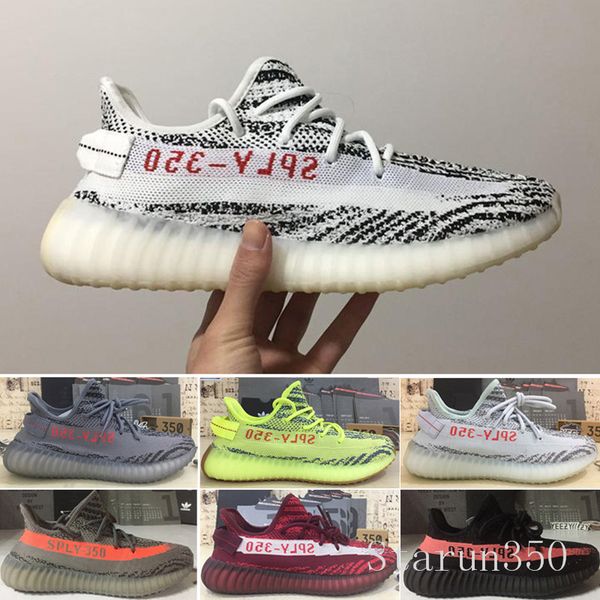 

2019 новых женщин кроссовки статическая черный bred крем белый сезам kanye west v2 спортивные кроссовки eur 36-46 хиль-7, Black
