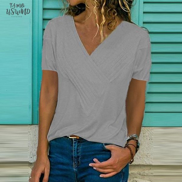 

white t shirt v neck for women 2020 summer solid cotton tshirt women casual short sleeve t shirt basic plus size