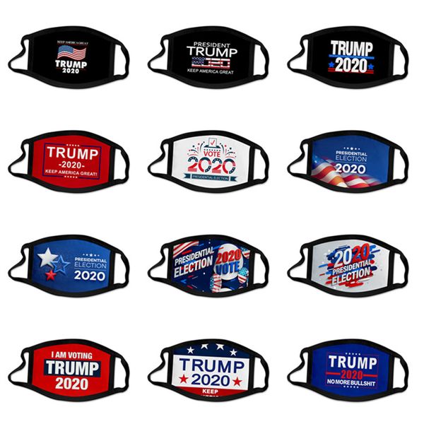 

40 style donald trump face mask american election print dustproof face masks kids adutls anti-uv washable face mask mouth cover sports masks, Blue