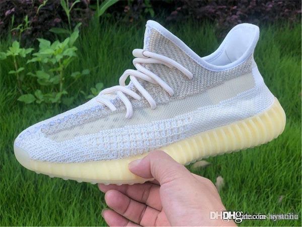 

yezy350 v2 abez israfil asriel zyon 3m reflective kanye west man woman running shoes sports trainers sneakers with original box