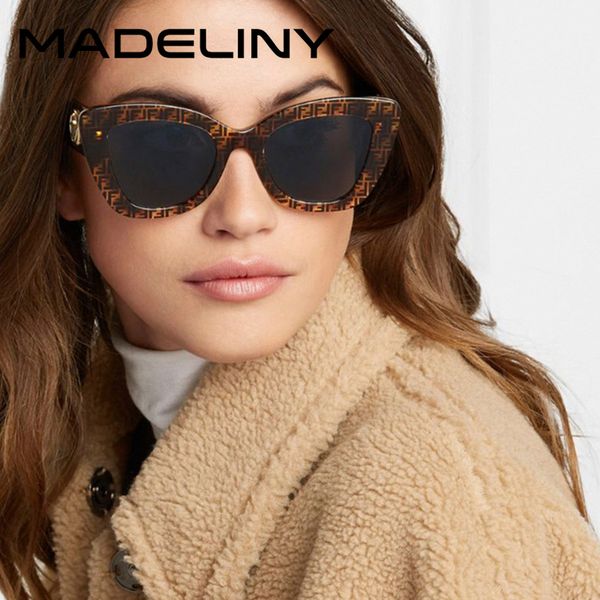 

sunglasses madeliny cat eye fashion women vintage classic cateye sun glasses gradient brand designer retro eyewear uv400 ma056, White;black