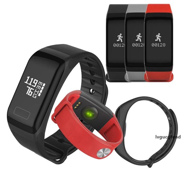 

fitness tracker wristband heart rate monitor smart bracelet f1 smartbracelet blood pressure with pedometer smart bracelet