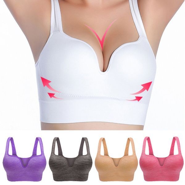 

cinoon lingerie bras for women underwear brassiere women's seamless push up cotton bralette wireless sports vest, Red;black