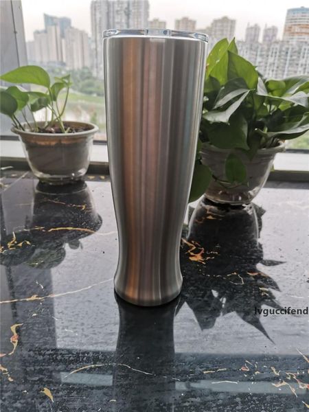 

30oz stainless steel pilsner beer glass tumblers coffee beer mug office home creative vase cup with lids not vacuum