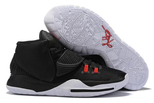 

xshfbcl arrival 6 6s triple kyrie black white red kids basketball shoes for mens 6s vi wear-resisting non-slip sports sneakers