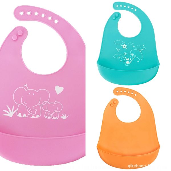 

столовая водонепроницаемый washfree силиконовый с силикагелем с силикагелем ребенком супер мягкими обеденного нагрудника детского слюны нагр