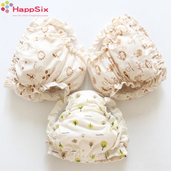 

color cotton baby pure cotton underwear 0-1 year old 2 female baby 3 infant 4 girl infant pants underwear bread and bread without pp, Camo