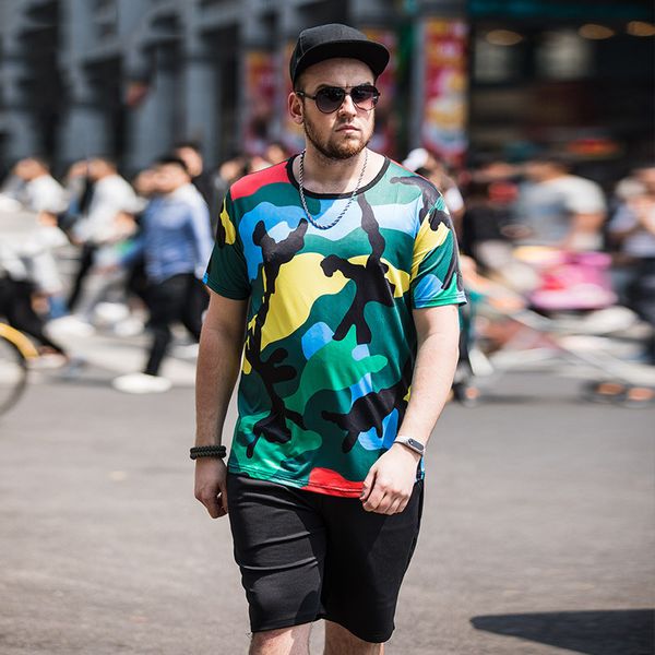 

clothes streetwear shirt 3d t camouflage graffiti outdoor boys camiseta tees short-sleeved t-shirt and short suit, Gray