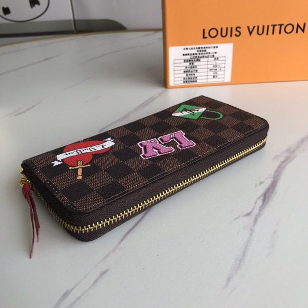 

womens wallet purses card holder ladies vintage design zipper long wallets money coin pocket female purse with origin box