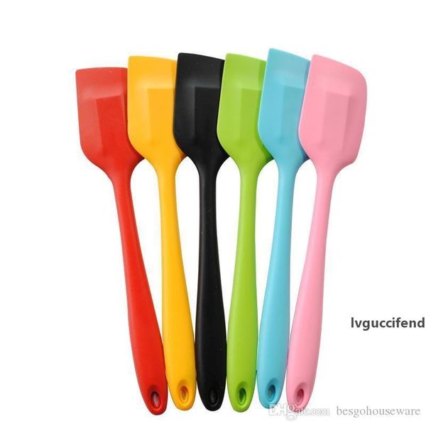 

wholesale 28cm silicone batter scraper spatula non-stick rubber cake spatula for cooking baking heat resistant safe cake scraper bc bh0581