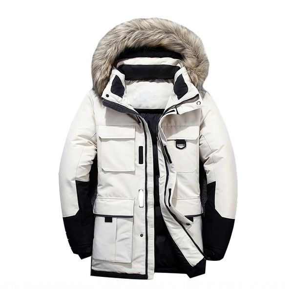 

jeep jacket jacketcoat jacket business leisure gray duck down down thickened men's coat winter new 861912, Black