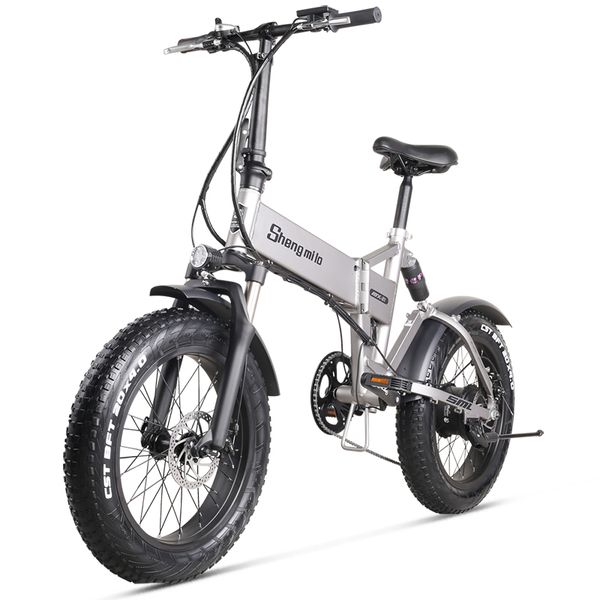 

ebike elektrische fiets 500w elektrische vet fiets strand fiets 48v12.8ah lithium batterij elektrische mountainbike, Silver;blue