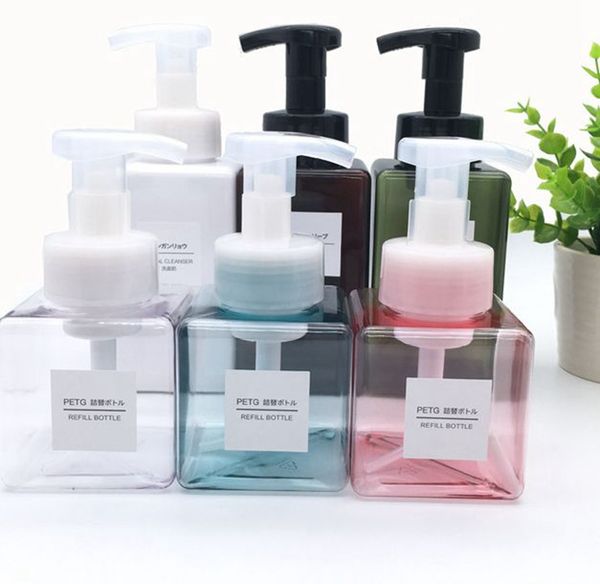 

250ml empty foam pump bottle hand soap foaming dispenser travel square makeup shampoo containers bottle kka7978