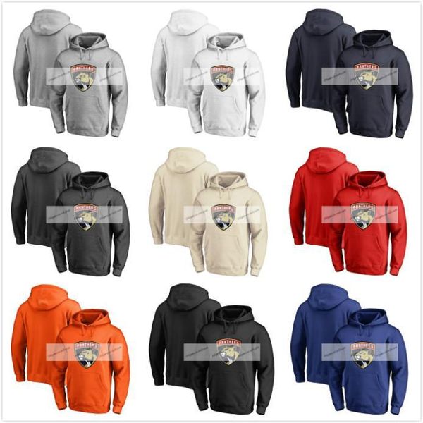 

2018 custom florida panthers aleksander barkov jaromir jagr connor brickley hoodie jerseys pullover hoodie any name number blank hockey, Black;red