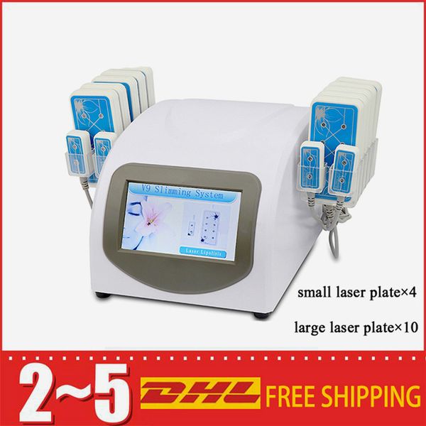 

new 14 pads spa clinic 650nm cold laser device body slimming cold laser therapy lipo laser