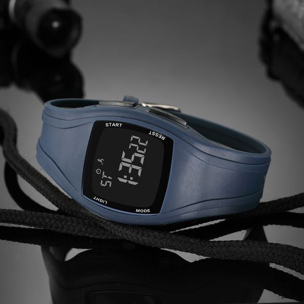 

read ruili 90007 youth waterproof walking sports male student electronic watch multifunctional electronic watch, Blue