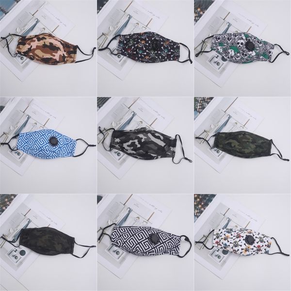 

wasale printed clot mout mask pm2.5 dustproof and smong fa mask protective mask for striple 9-3020#380, Black