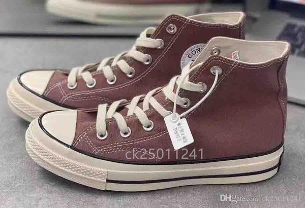 

1970s brand new 20 colors high sports stars low classic canvas shoe sneakers men's women's casual shoessize 35-44 ck05, Black