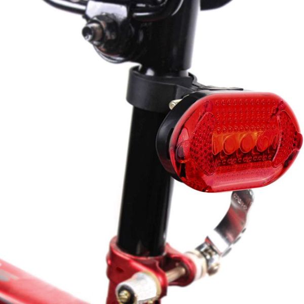 

waterproof 5 led bike bicycle flashing rear tail light lamp mount