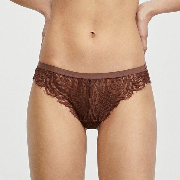 

oxadu comfortable low waist shortslace shorts perspective breathable hip-lifting soft breifs comfortable low waist underwear short, Black;white