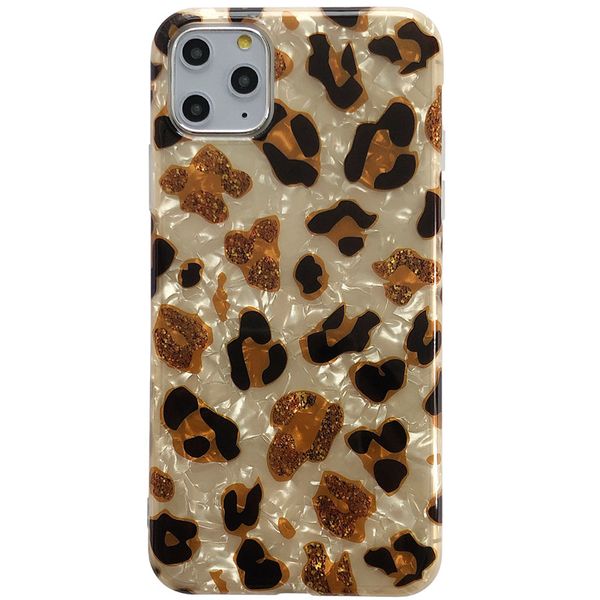 

2020 case for iphone 11 pro max xs xr 8 7 6 plus leopard shell pattern anti-fall shockproof iphone case