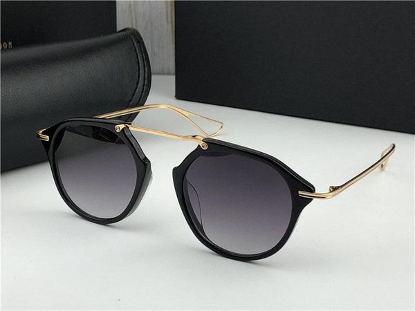 

new luxury sunglasses men design vintage sunglasses koh fshion style round frame uv 400 lens with original case, White;black
