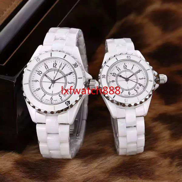 

2020 famous ceramic c&c woman watch 33mm 40mm clock special band stainless steel lady wristwatch nice fashion couples watch, Slivery;brown