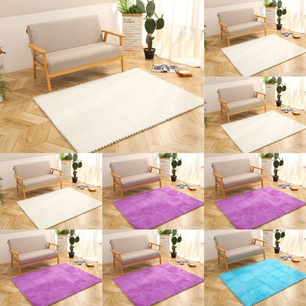 

nordic bedroom fullchildren's wool suede foam tatami floor mat bay window mat square stitchingcarpet carpet