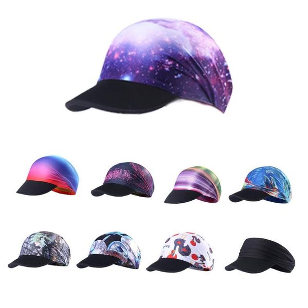 

outdoor men and women's moisture wicking sport athletic turban head wrap hat headband sweatband for running sports travel fitnes, Black