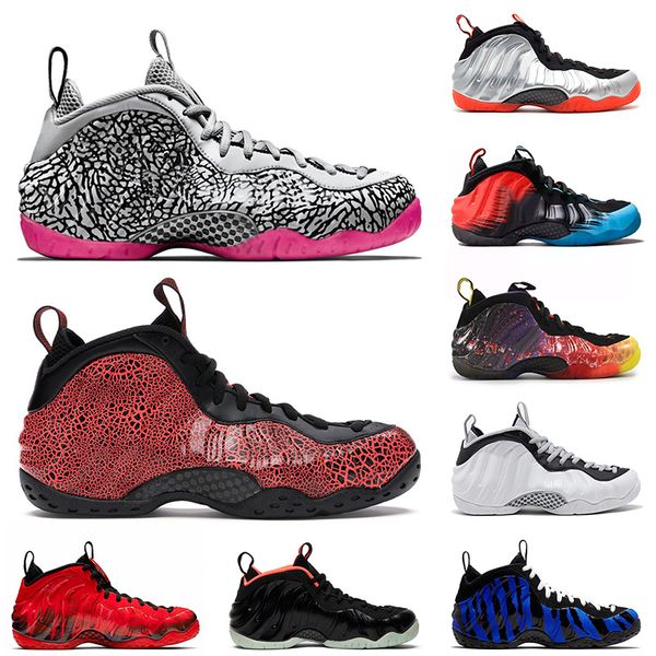 

penny hardaway shoes 2021 mens basketball shoes elephant print cracked lava crimson mens trainers sneakers university red, White;red