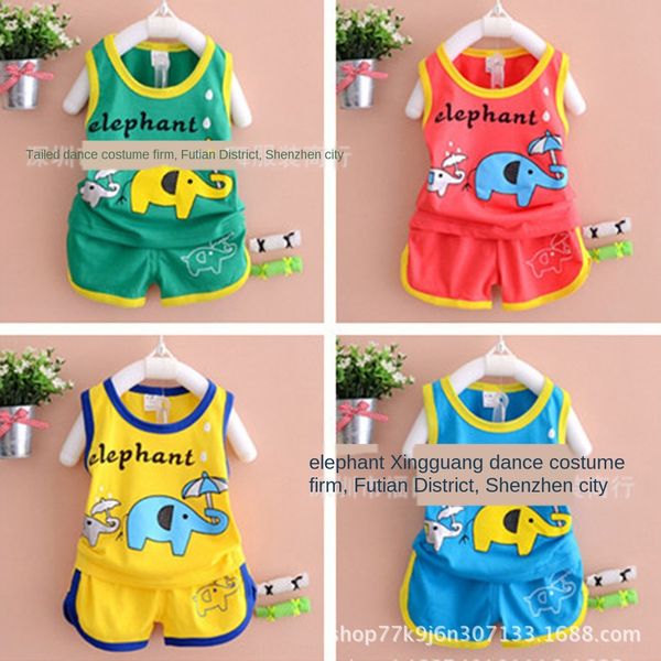 

summer suit 1-5 yuan humen summer vest suit 1-5 vest children's clothing yuan humen children's clothing