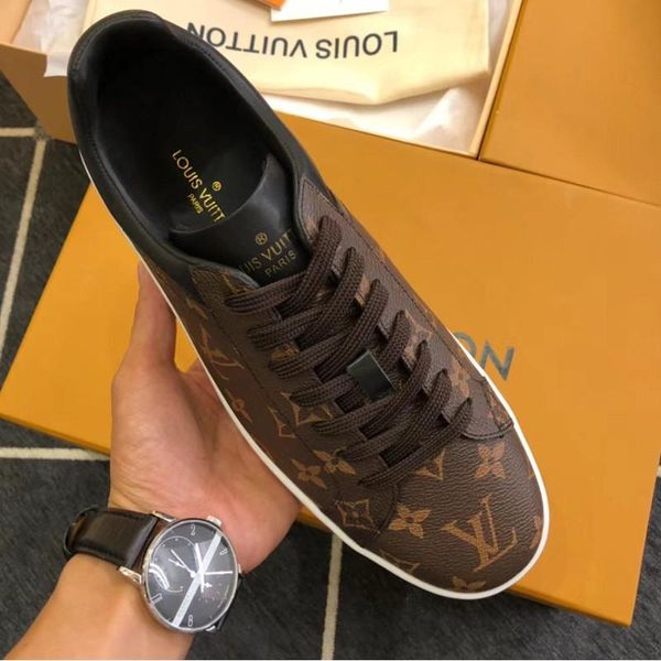 

19 men's designer casual sports shoes, fashion brand outdoor casual shoes, trainers. fast delivery in original box packaging, Black