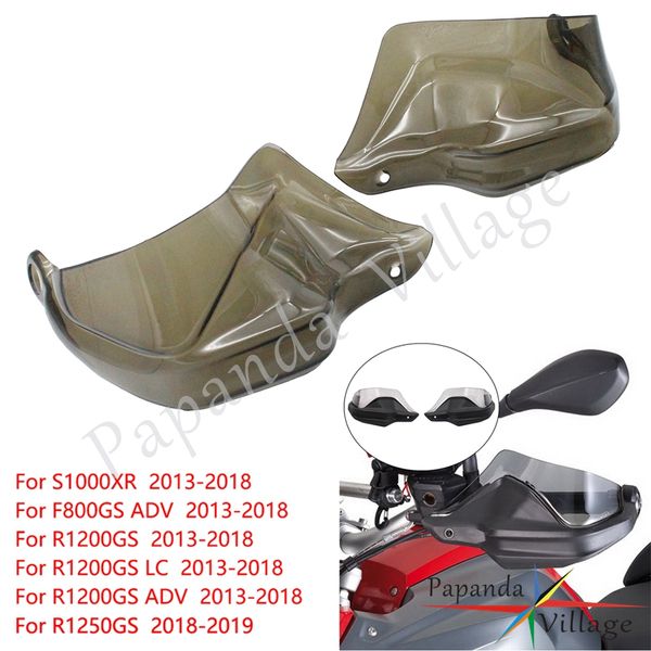 

smoke plastic handguards wind shield for s1000xr f800gs r1200gs lc 2013-2020 r1250gs 2020 hand guard wind deflectors
