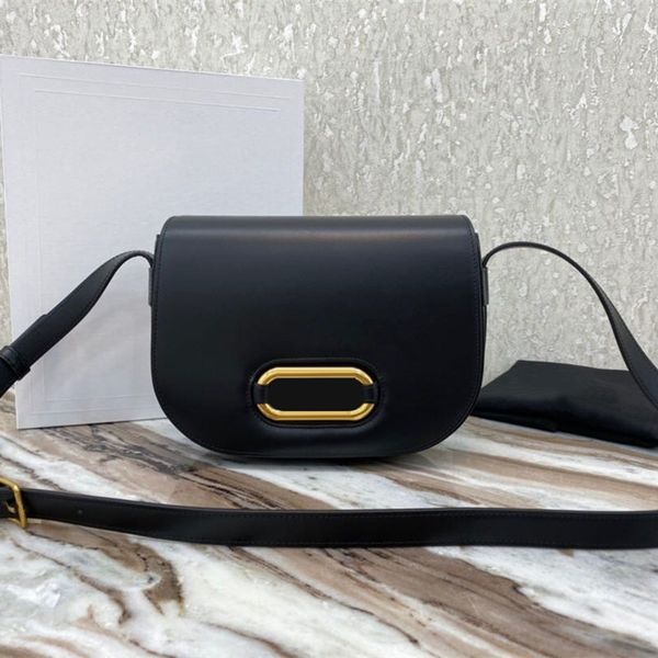 

classic lady crossbody bag 7a high-end custom quality single shoulder bag fashion style gold metal accessories with long shoulder strap