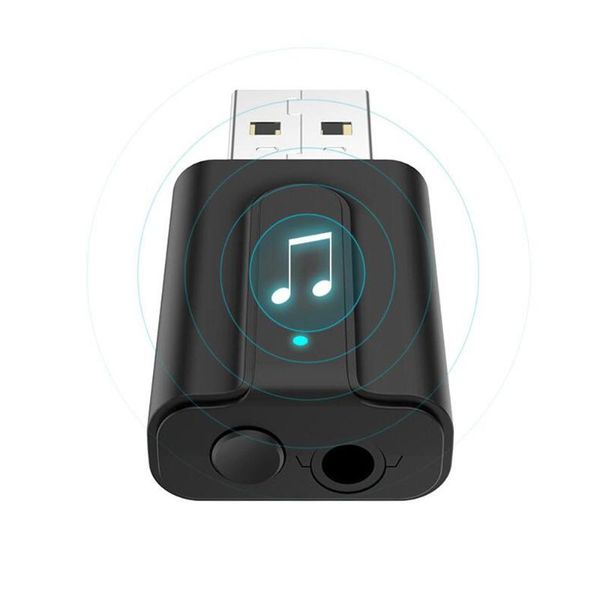 

1pc headphone stereo music usb audio adapter car aux wireless speaker 3.5mm jack car audio cable bluetooth transmitter receiver