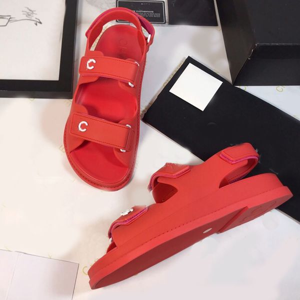 

роскошные моды женщин сандалии лета квартиры sexy реальные кожаные сандалии платформы дизайнер квартиры обувь женская пляжная обувь bag06 ch, Black