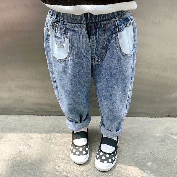 

3nlka autumn pants and jeans new small and medium-sized children little girl western baby elegant style jeans pants of the same style 117895, Blue