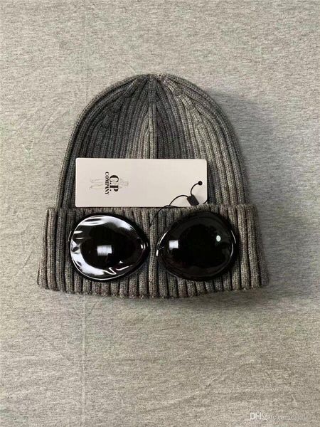 

two glasses goggles beanies men autumn winter thick knitted skull caps outdoor sports hats women uniepolo beanies black grey, Blue;gray