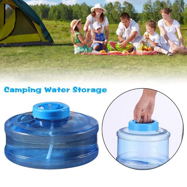 

portable outdoor camping water bucket pc round hiking short flat