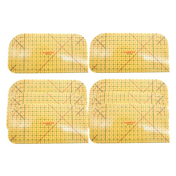 

8x diy patchwork ironing control ruler sewing tools knitting accessories, Black